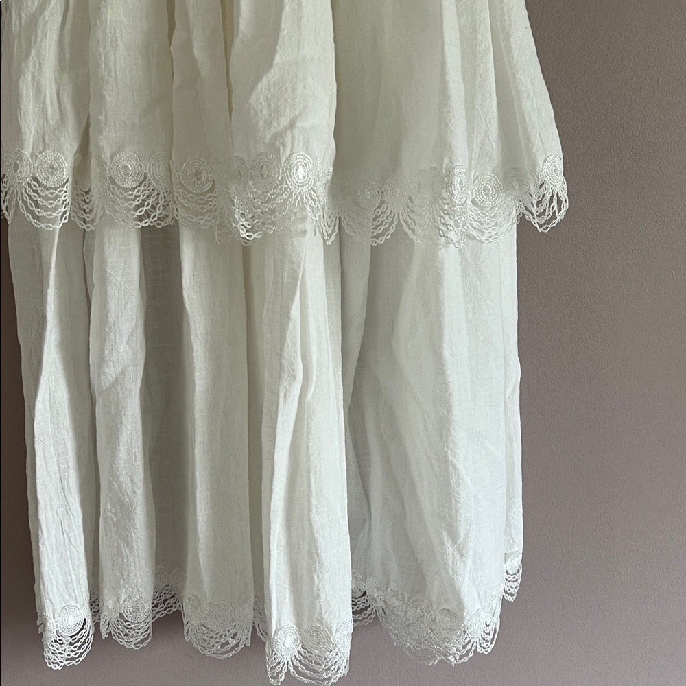 Trish Scully layered lace cap sleeve midi dress 7 Easter, communion, wedding - Picture 3 of 8